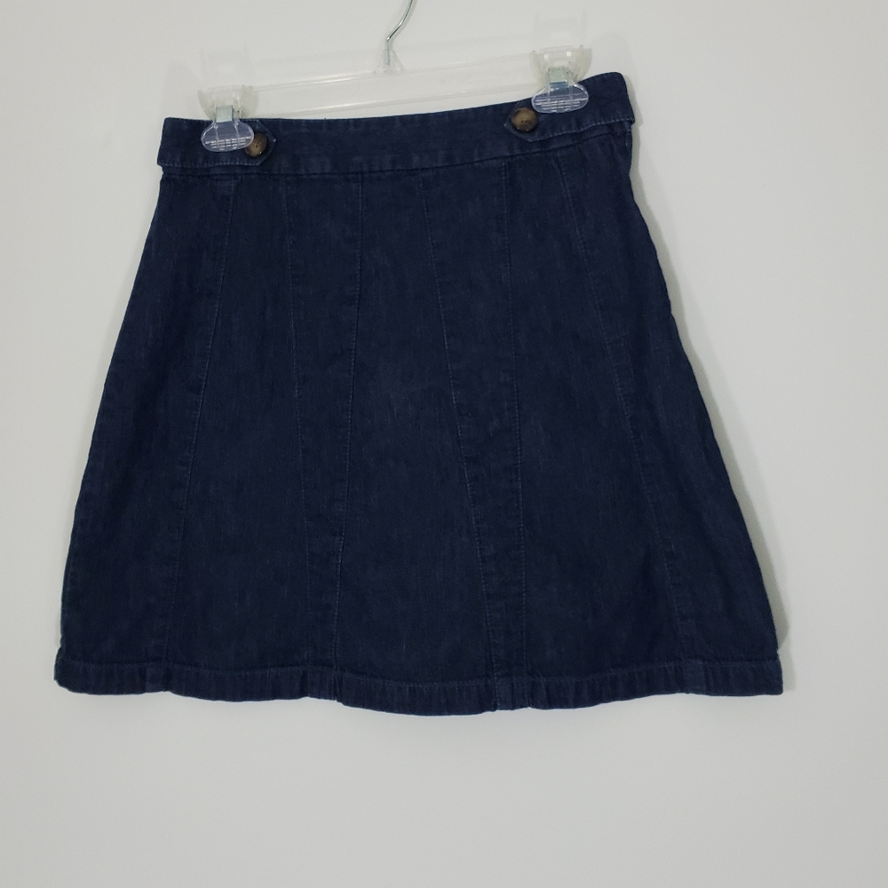 Ann Taylor Blue Jean Skirt, Size 0P